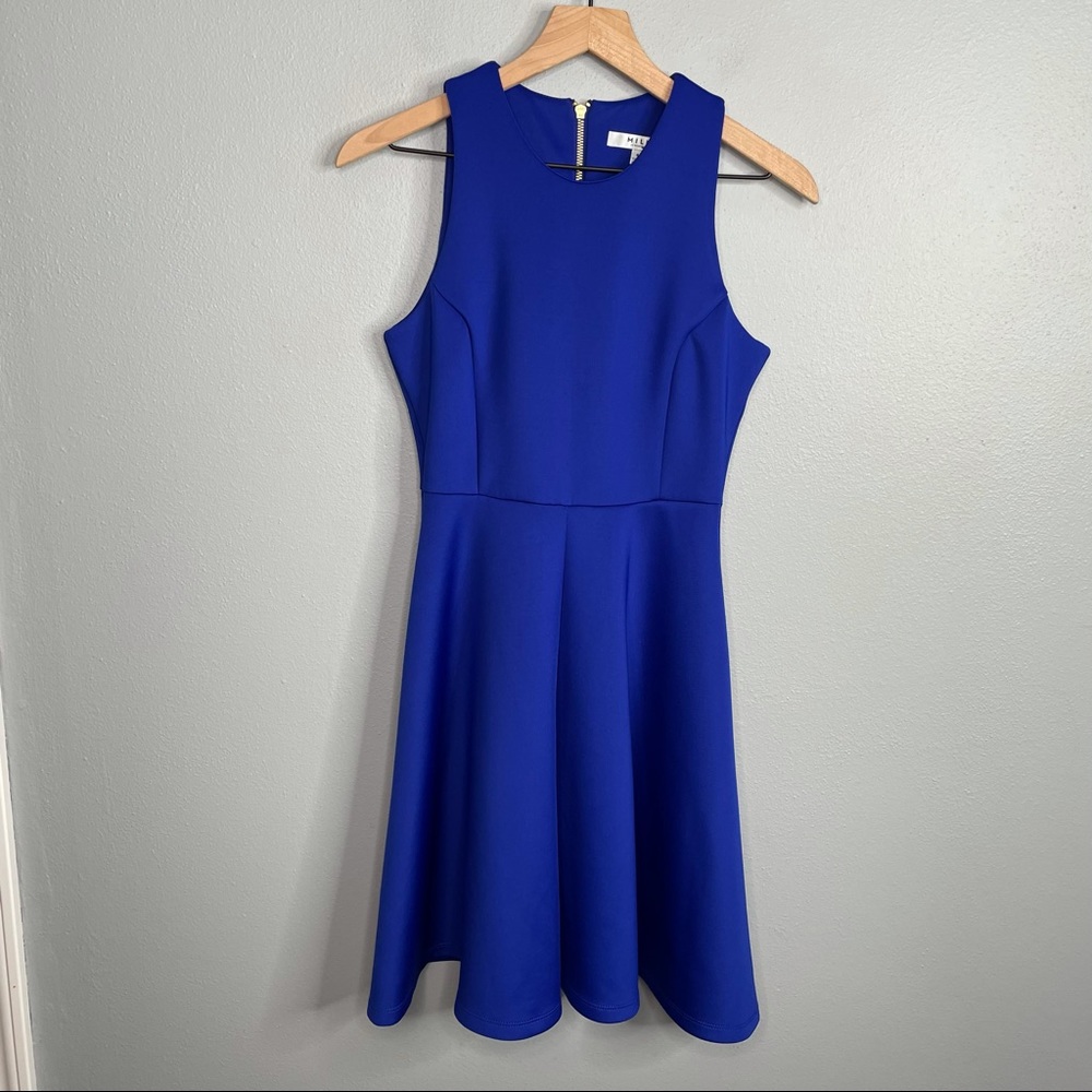 Milly Blue Size 4 Scuba Dress Size 4 Event Wedding Guest